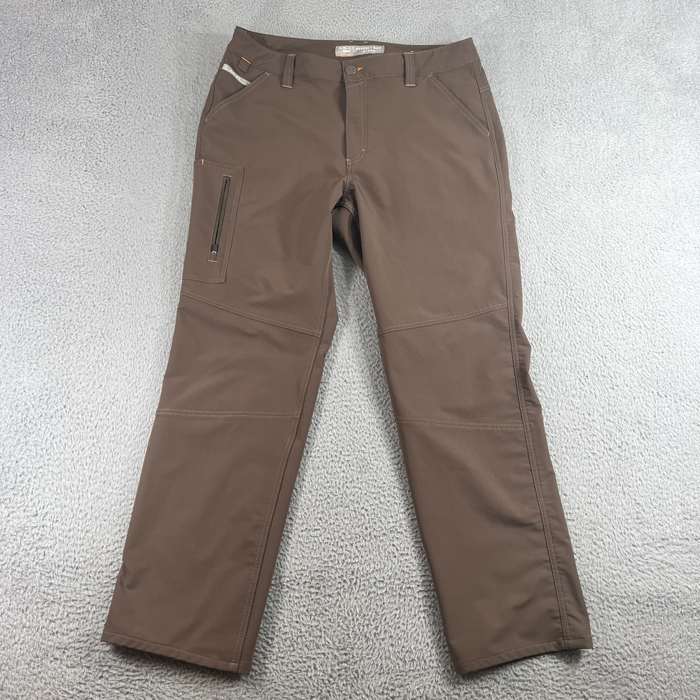 Ariat Rebar Pants Womens 32 S Brown Perfect Rise Straight Work 35x31